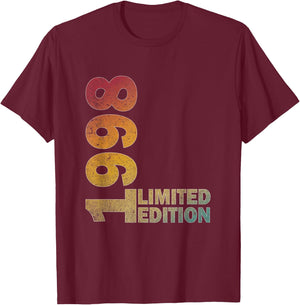 27th Birthday Gift men & women born 1998 turning 27 Year Old T-Shirt - T-Shirt | Maroon