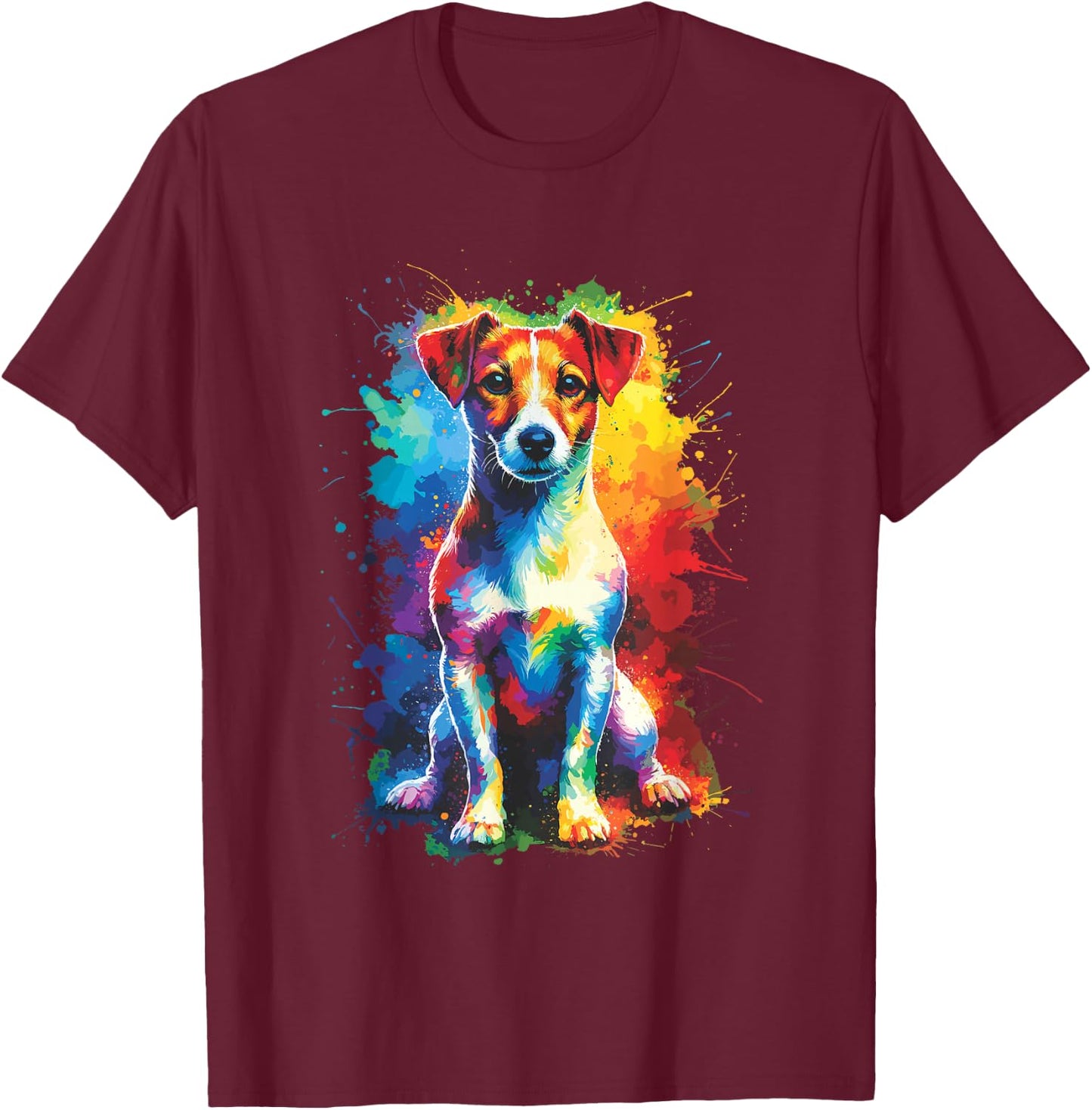 Jack Russell Terrier Jack Russells Dog T-Shirt - T-Shirt | Maroon