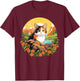 Calico Cats Calico Cat , Small, Black T-Shirt - T-Shirt | Maroon