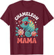 Chameleon Mama Floral Vintage 60s 70s Sunglasses T-Shirt - T-Shirt | Maroon