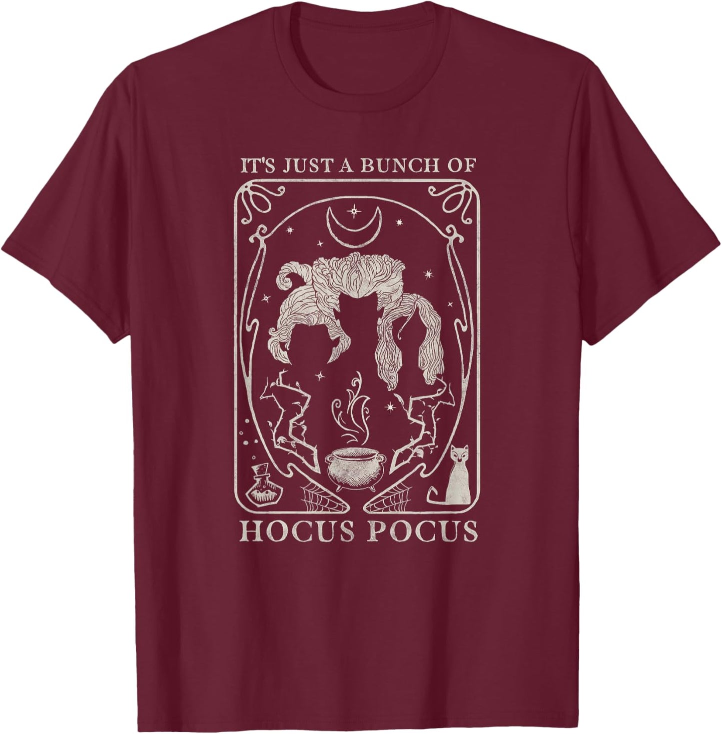 Disney Hocus Pocus Just a Bunch T-Shirt - T-Shirt | Maroon