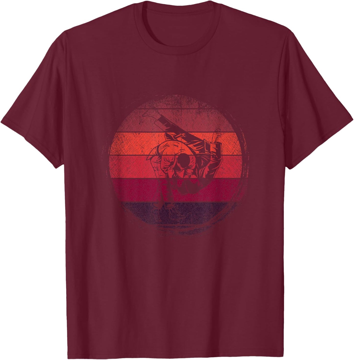 Distressed Judo T-Shirt - T-Shirt | Maroon
