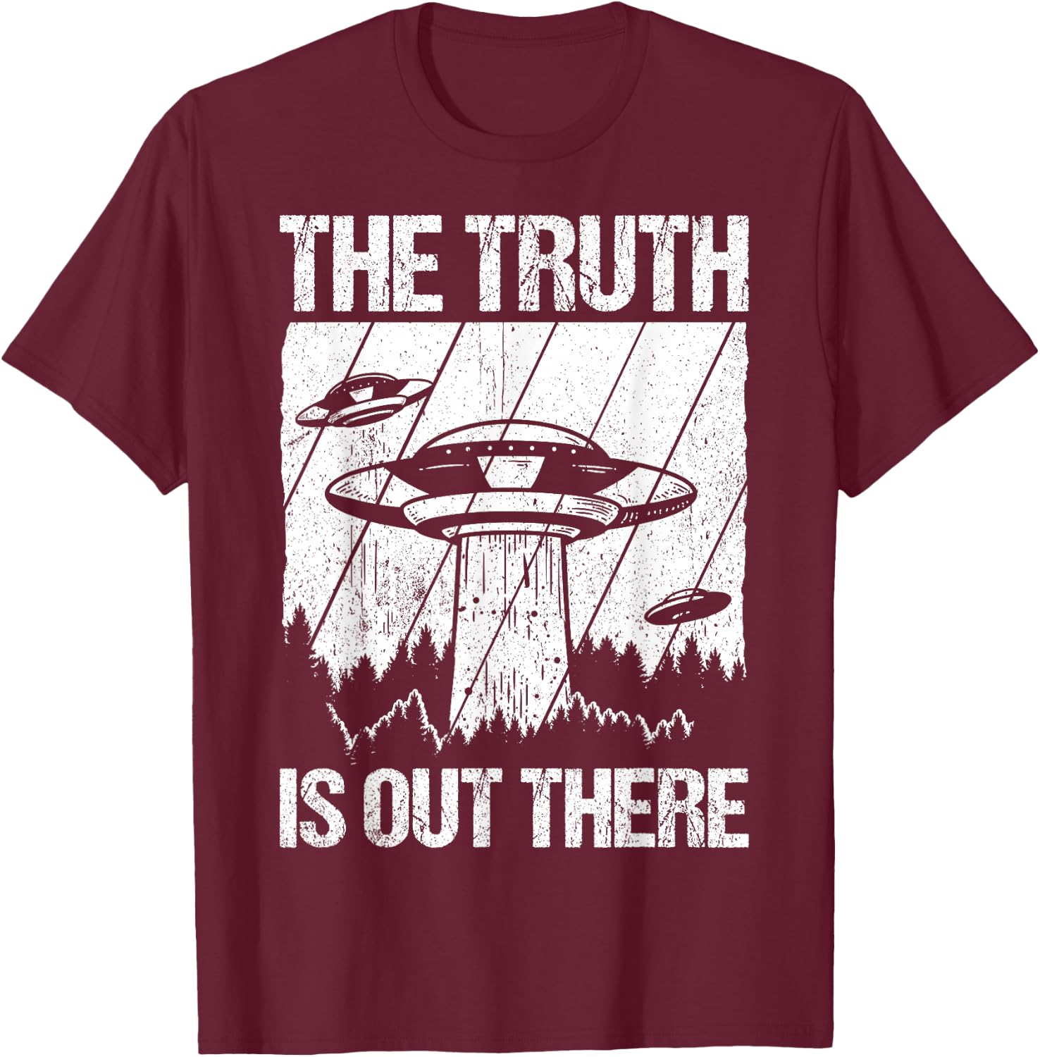 The Truth Is Out There Ufo Alien Alien Fan Ufo Lover , black T-Shirt - T-Shirt | Maroon