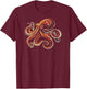 Octopus Shirt / Pathways T-Shirt - T-Shirt | Maroon