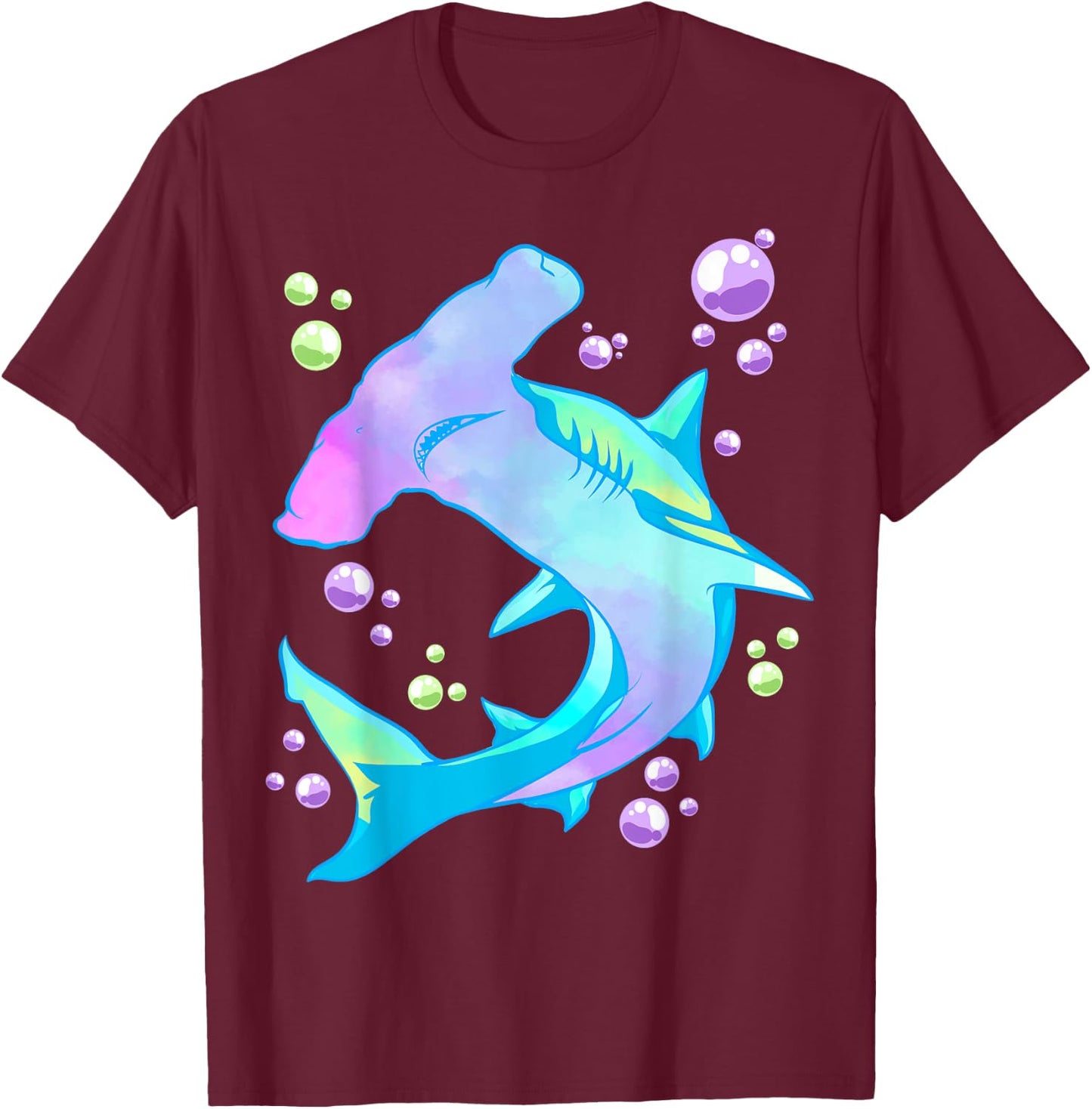 Hammerhead Shark Marine Life Gift Girls and Women T-Shirt - T-Shirt | Maroon