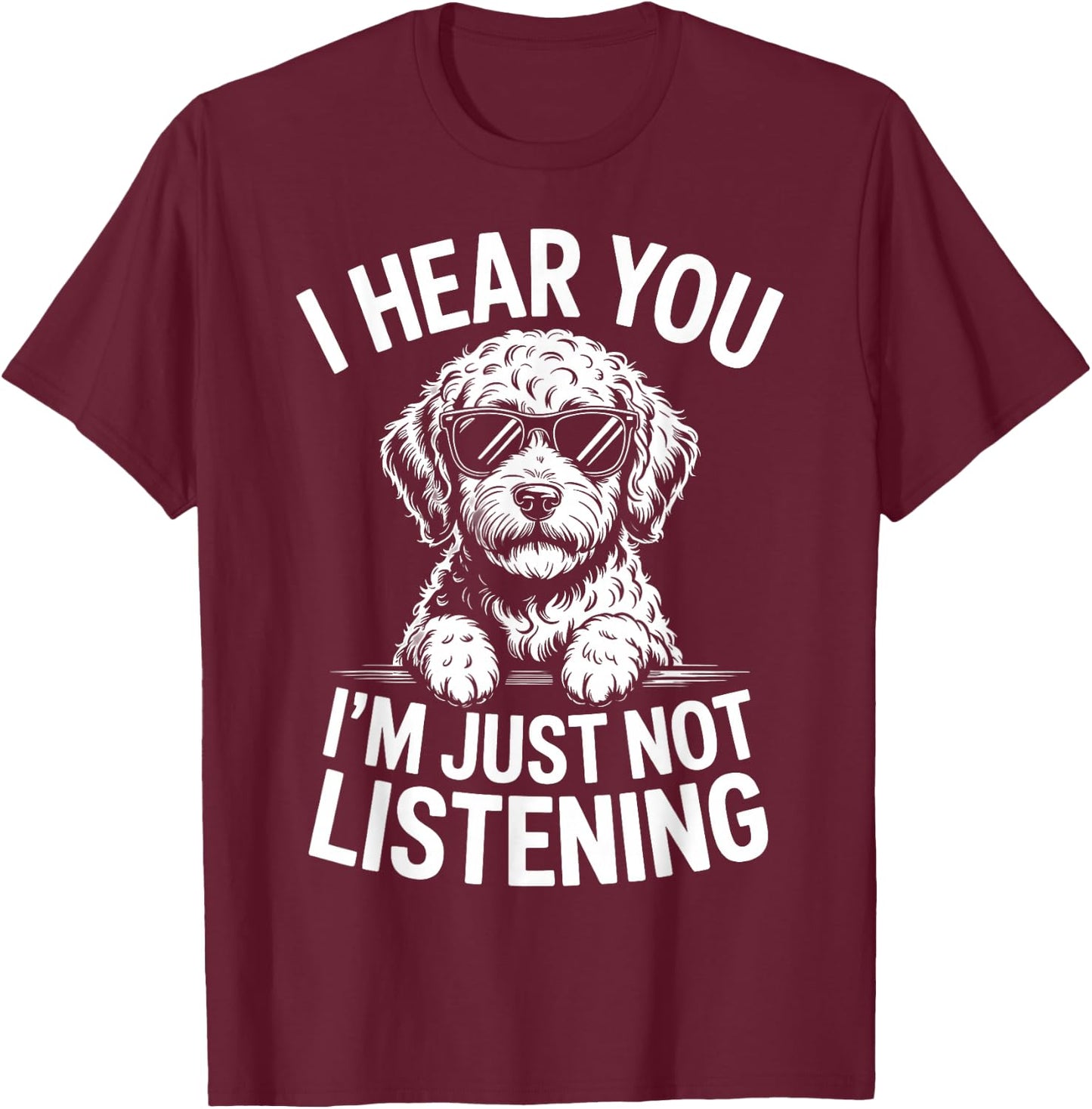 Labradoodle Lustiger Labradoodle T-Shirt - T-Shirt | Maroon