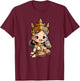 Cute Khmer Apsara Boba Lover Design T-Shirt - T-Shirt | Maroon