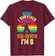 67 Meme zum 8. Geburtstag, Dabbing Six Seven Bruh, lustige Jungen, Kinder T-Shirt - T-Shirt | Maroon