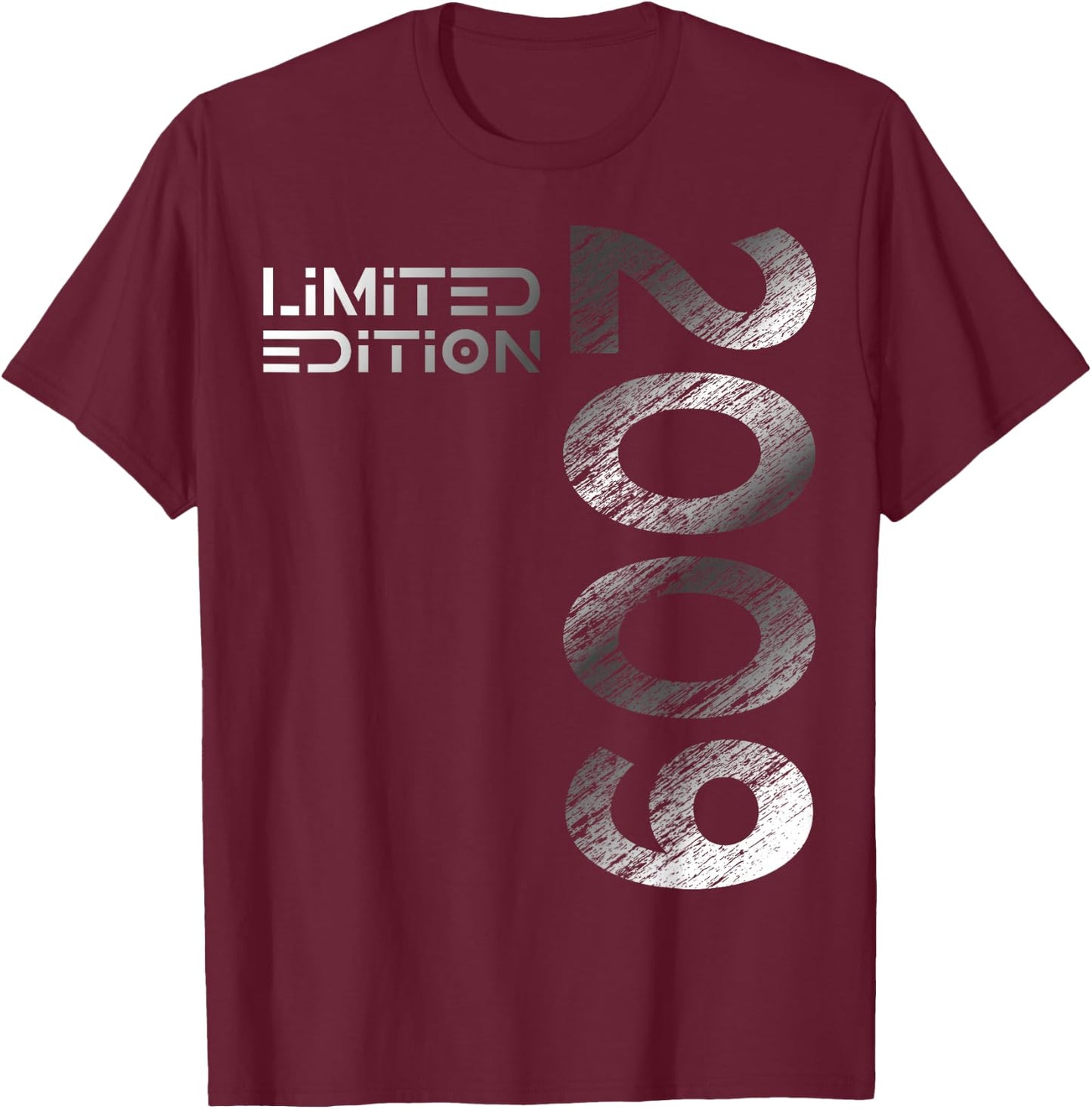 15th Birthday Limited Edition Vintage 2009 Boy Girl , black T-Shirt - T-Shirt | Maroon