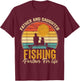 Father Daughter Fishing Partner For Life Retro Fisherman T-Shirt - T-Shirt | Maroon