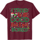 Tried To Be Good But I Got Bored Funny Christmas T-Shirt - T-Shirt | Maroon
