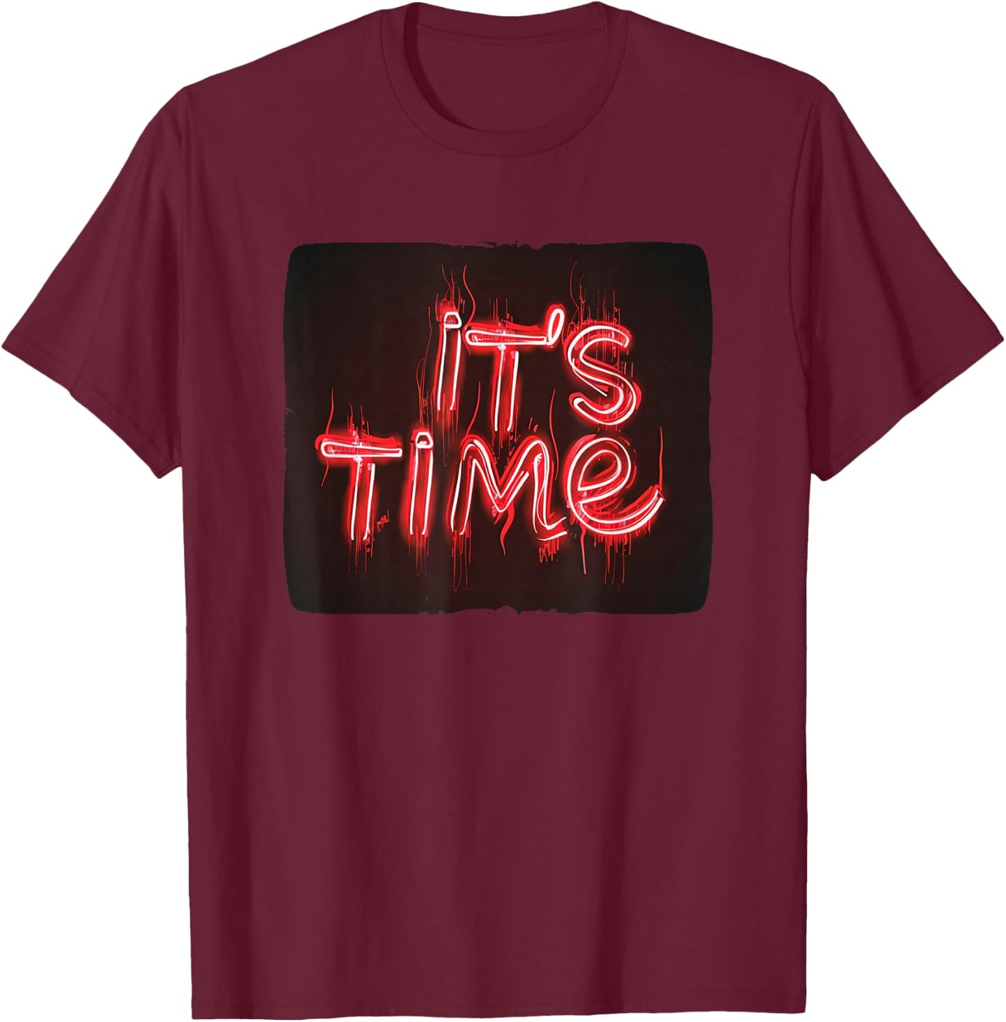 Fun It's Time Costume for All Ages T-Shirt - T-Shirt | Maroon