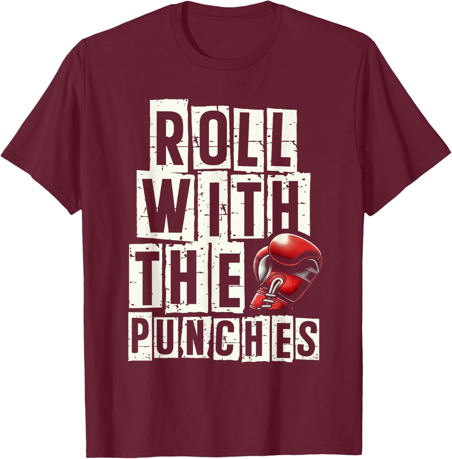 Boxing Day Love Boxing Training Coach Fighter T-Shirt - T-Shirt | Maroon