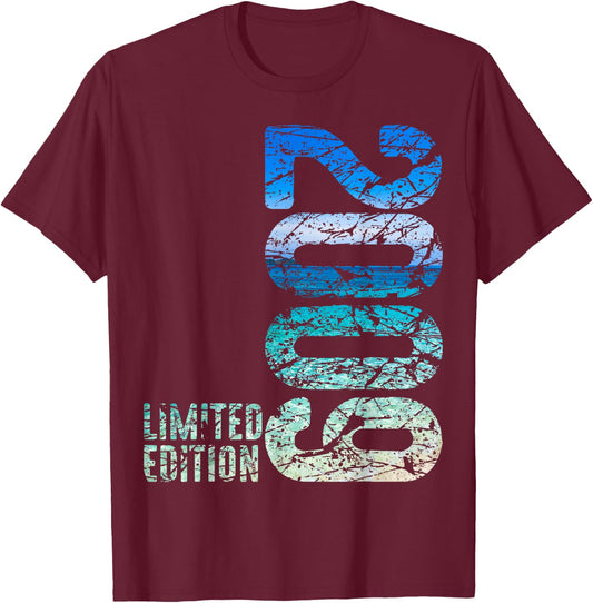 14th Birthday Boy Girl 14 Years 2009 Funny Gift , black T-Shirt - T-Shirt | Maroon
