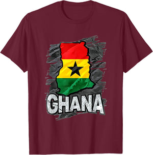 Ghana T-Shirt - T-Shirt | Maroon