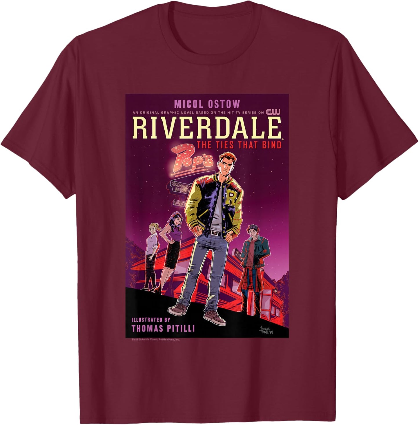 Archie Comics Riverdale The Ties that Bind Halloween T-Shirt - T-Shirt | Maroon