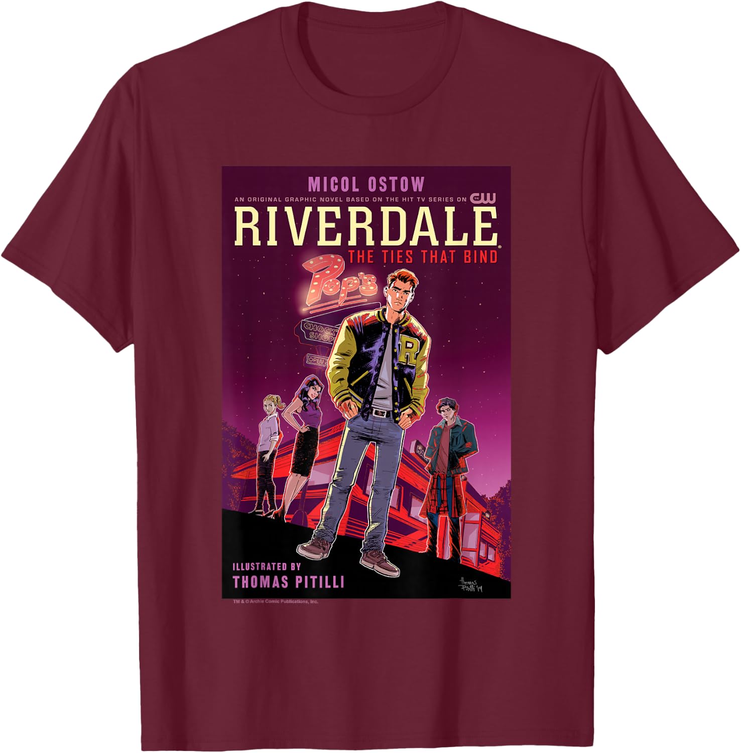 Archie Comics Riverdale The Ties that Bind Halloween T-Shirt - T-Shirt | Maroon