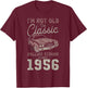1956 Muscle Car 70. Geburtstag Oldtimer T-Shirt - T-Shirt | Maroon