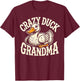 Crazy Duck Grandma Women Animal Funny Duck T-Shirt - T-Shirt | Maroon