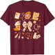 Thankful Nurse Fall Stethoscope Coquette Bow Thanksgiving T-Shirt - T-Shirt | Maroon
