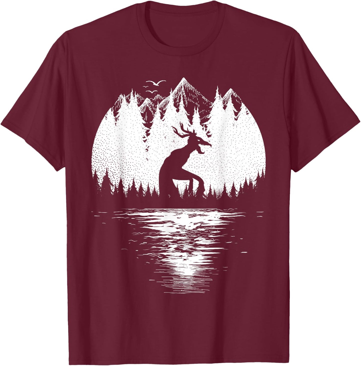 Wendigo Folklore Cryptozoology Women Kids! Cryptid T-Shirt - T-Shirt | Maroon
