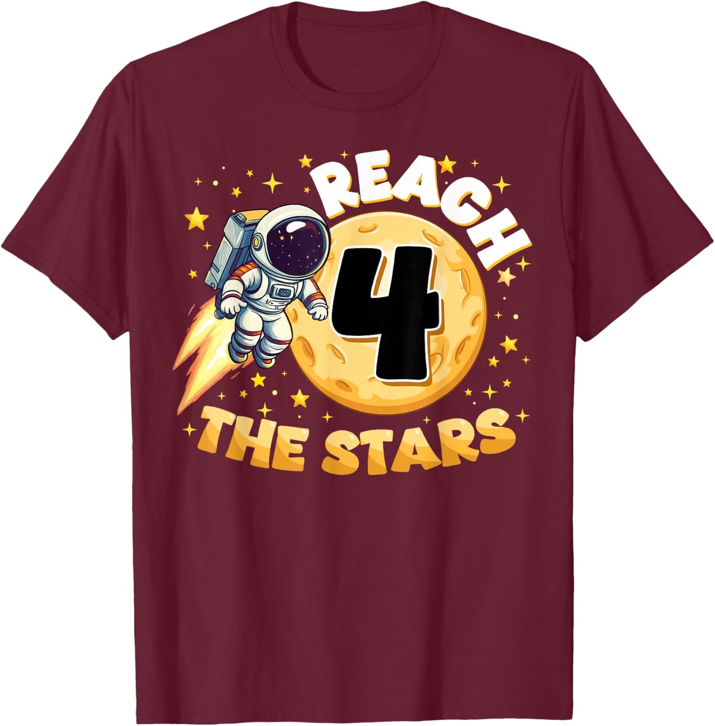4 Years Old T-Shirt - T-Shirt | Maroon