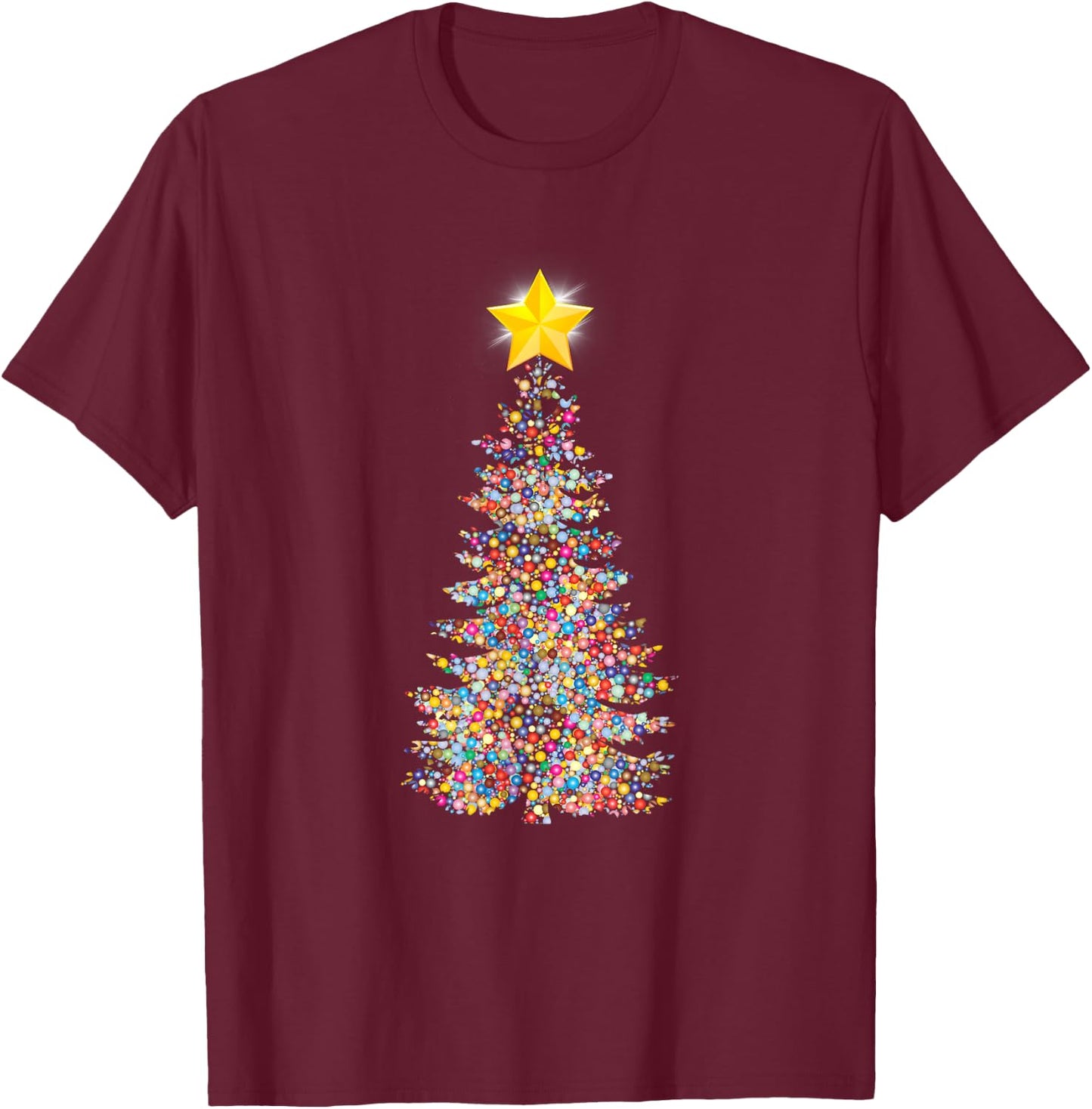 Christmas Tree , Funny Christmas Gift T-Shirt - T-Shirt | Maroon