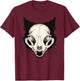 Vulture Culture Black Cat Skull Witchcraft Gothic Occult T-Shirt - T-Shirt | Maroon