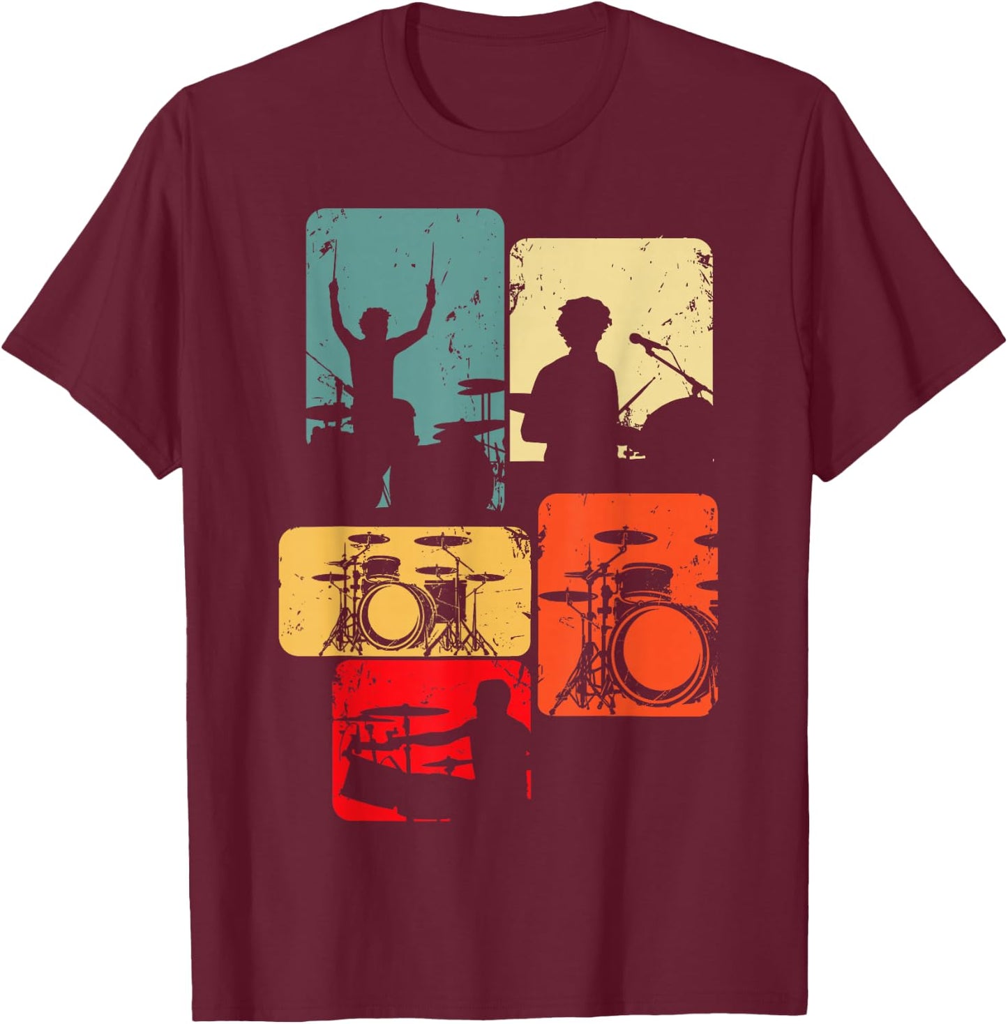 Drummer Children's Boys' , black T-Shirt - T-Shirt | Maroon