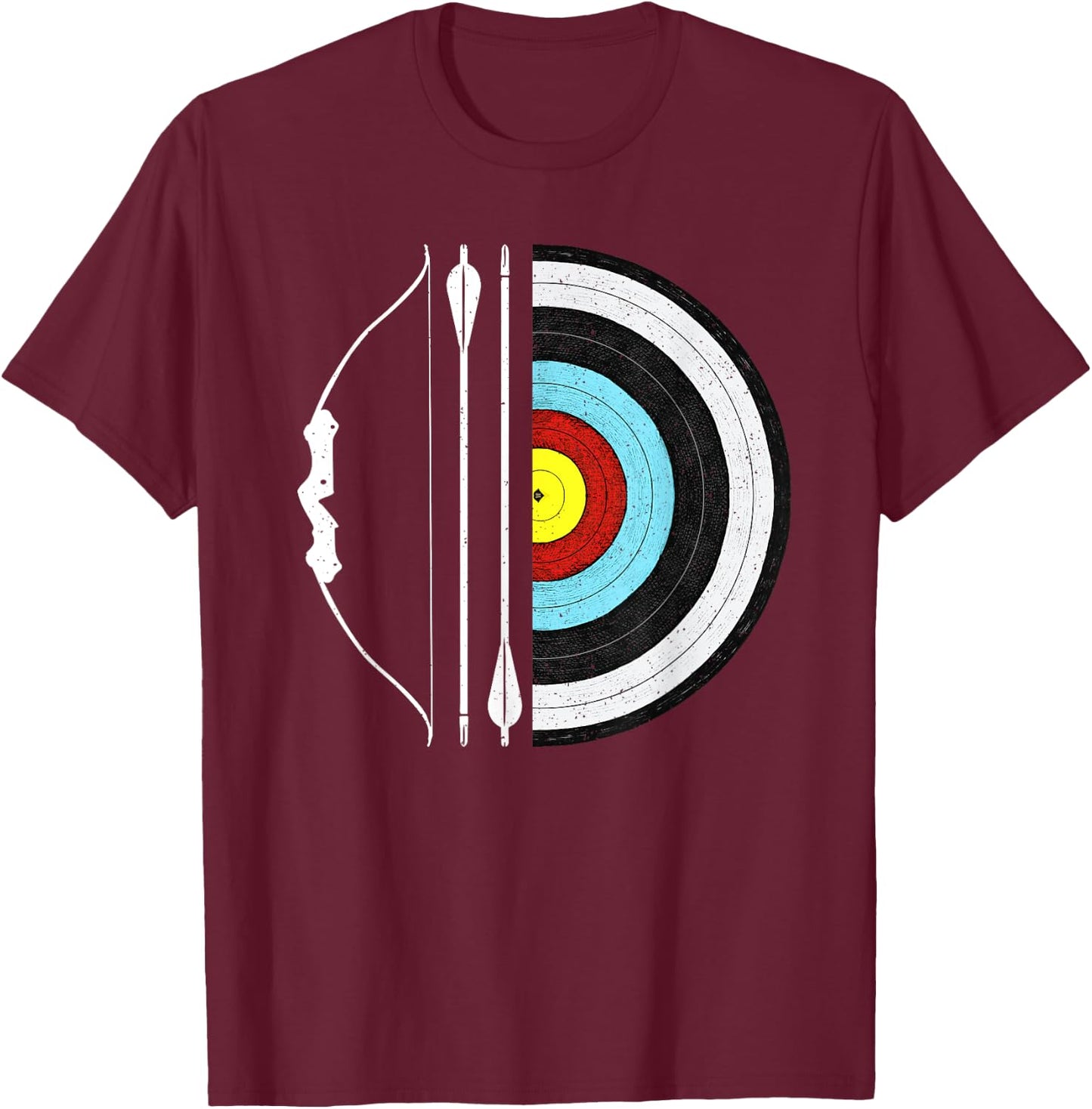 Cool Archery Women Archer Bow Arrow Target Bowman T-Shirt - T-Shirt | Maroon