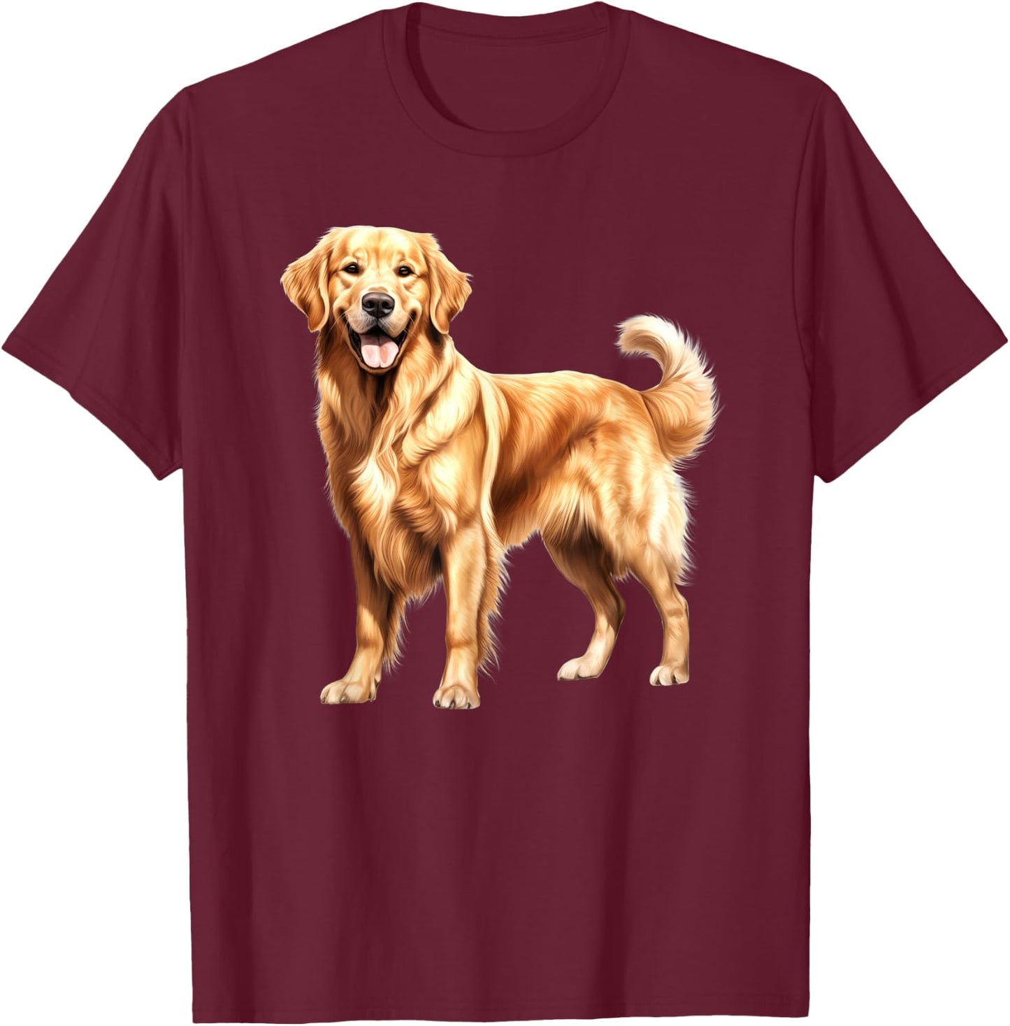 Golden Retriever T-Shirt - T-Shirt | Maroon