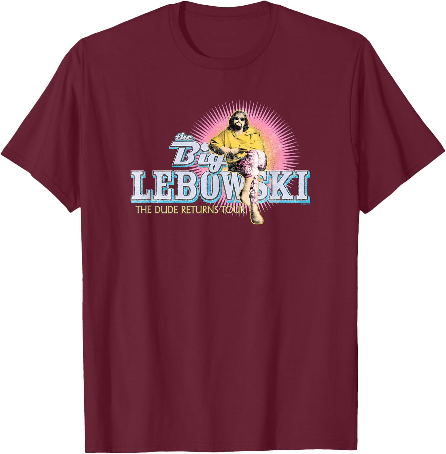 The Big Lebowski The Dude T-Shirt - T-Shirt | Maroon