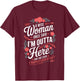 A Wise Woman Once Said I'm Outta Here Funny Retirement Women T-Shirt - T-Shirt | Maroon