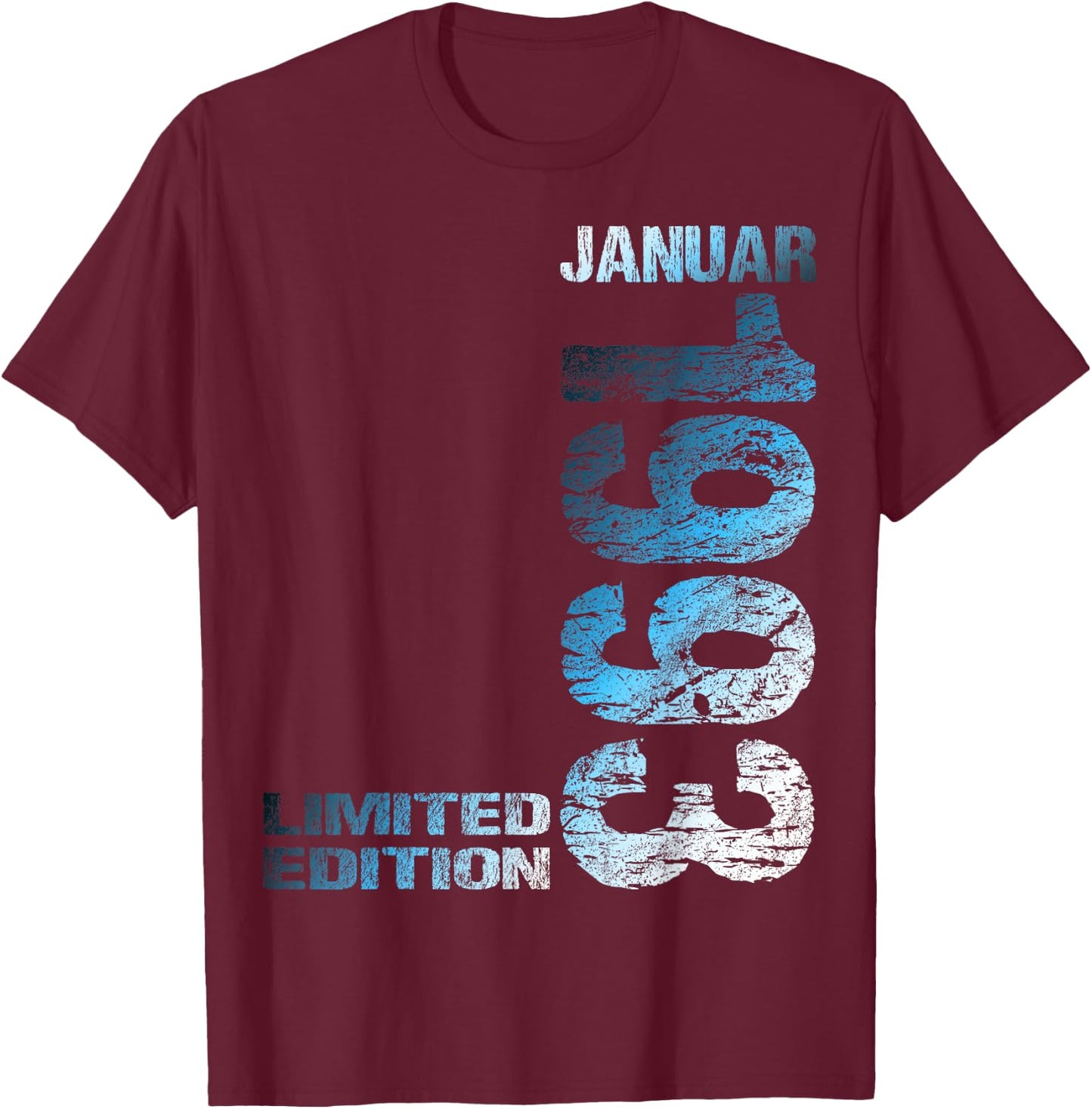 January 1993 Man Woman 30th Birthday Limited Edition 30 , black T-Shirt - T-Shirt | Maroon