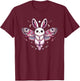 Kawaii Pastel Goth Cute Creepy Bunny Moth T-Shirt - T-Shirt | Maroon