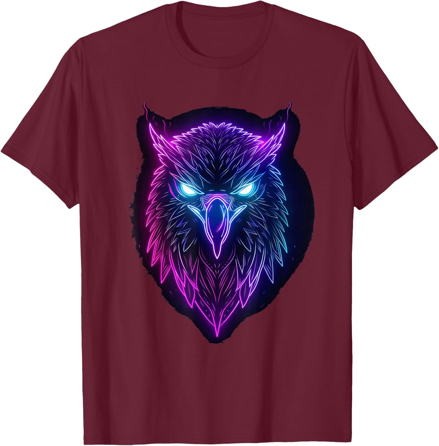 Odin farbiger lila Rabe Odins Rabe Wikinger Walhalla Pagan T-Shirt - T-Shirt | Maroon