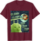 Glerp Glorp Funny Alien Cat Meme, Brainrot , Costume T-Shirt - T-Shirt | Maroon