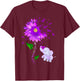 I'll Remember For You Purple Elephant Alzheimer's Awareness T-Shirt - T-Shirt | Maroon