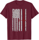 Glider Sailplane Pilot Patriotic Flag Soaring T-Shirt - T-Shirt | Maroon
