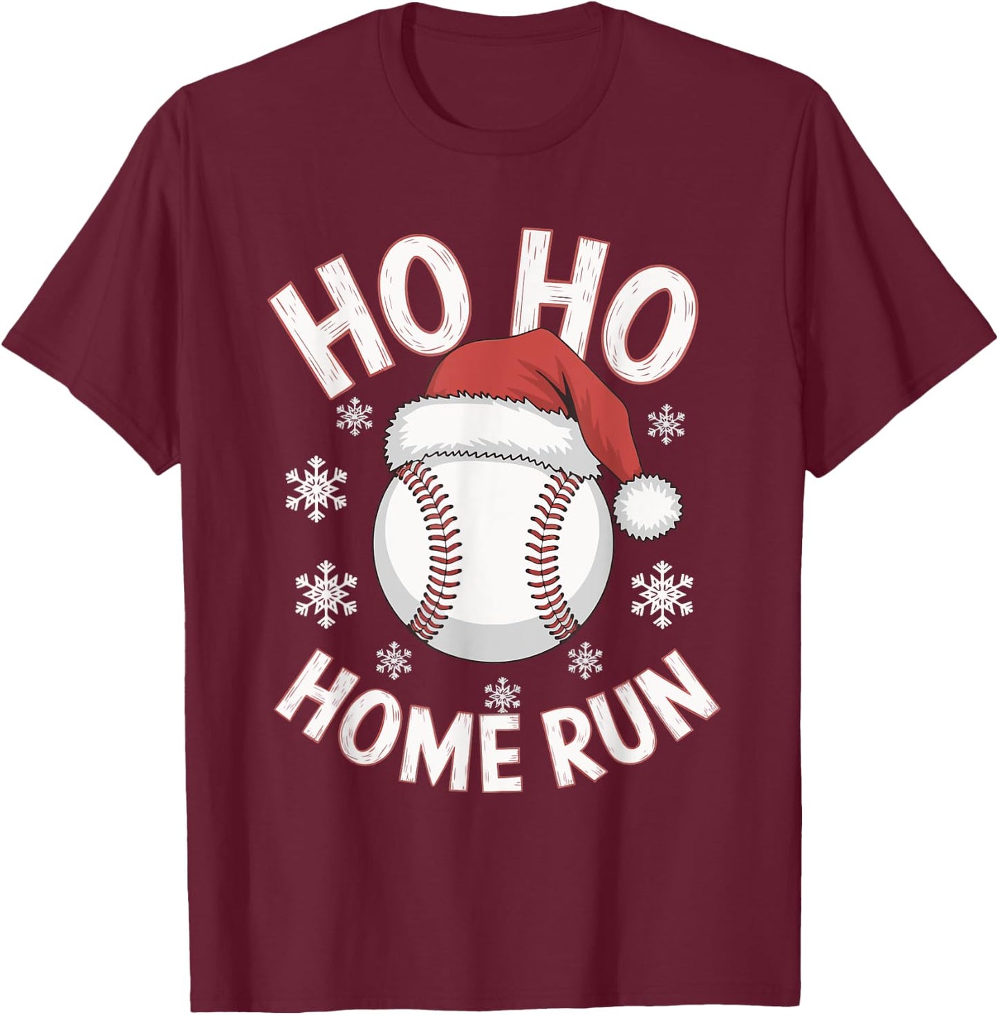 Ho Ho Home Run T-Shirt - T-Shirt | Maroon