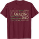 This is What an Amazing Dad Looks Like T-Shirt - T-Shirt | Maroon