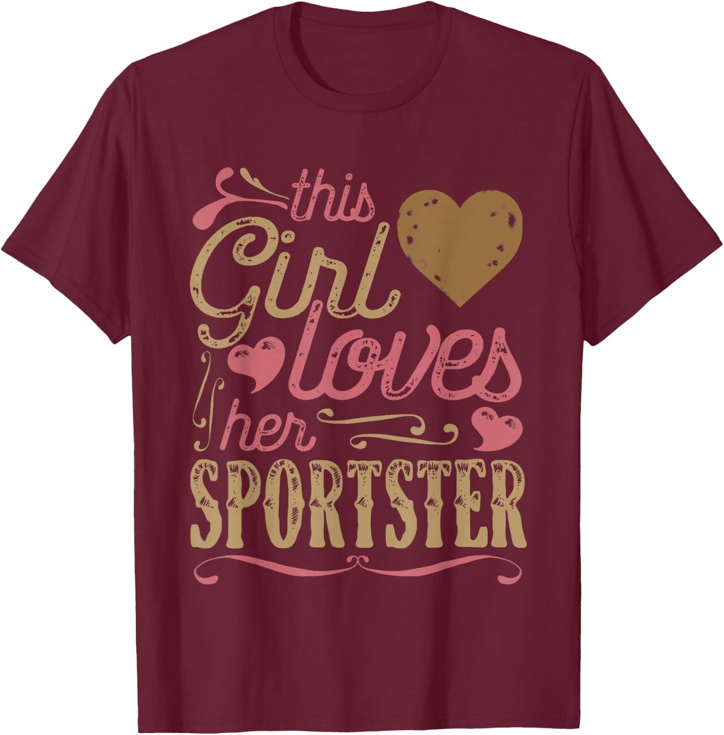 Sportster Shirt Gift Bike Biker Motorcycle T-Shirt - T-Shirt | Maroon