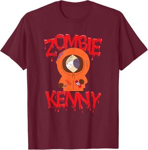 South Park Zombie Kenny , Black, S T-Shirt - T-Shirt | Maroon