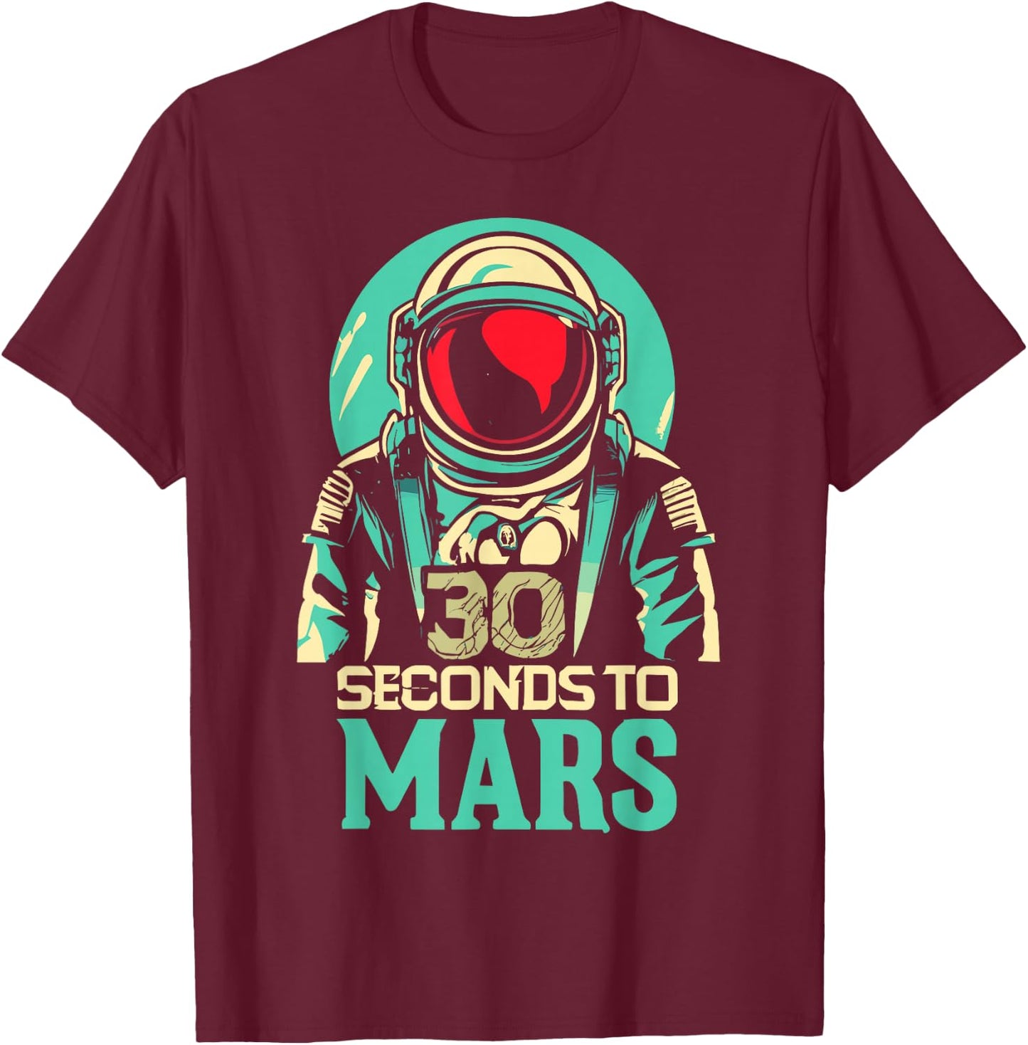 30 Sekunden bis zum Mars T-Shirt - T-Shirt | Maroon