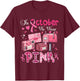 October We Wear Pink Breast Cancer Awareness Postal Worker T-Shirt - T-Shirt | Maroon