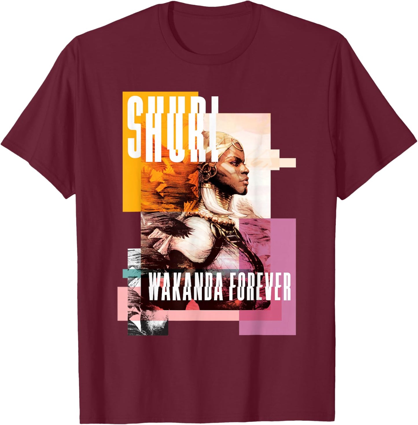 Marvel Shuri Wakanda Forever T-Shirt - T-Shirt | Maroon