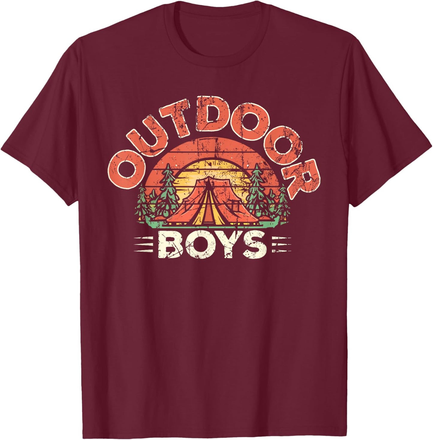 Boys Outdoor T-Shirt - T-Shirt | Maroon
