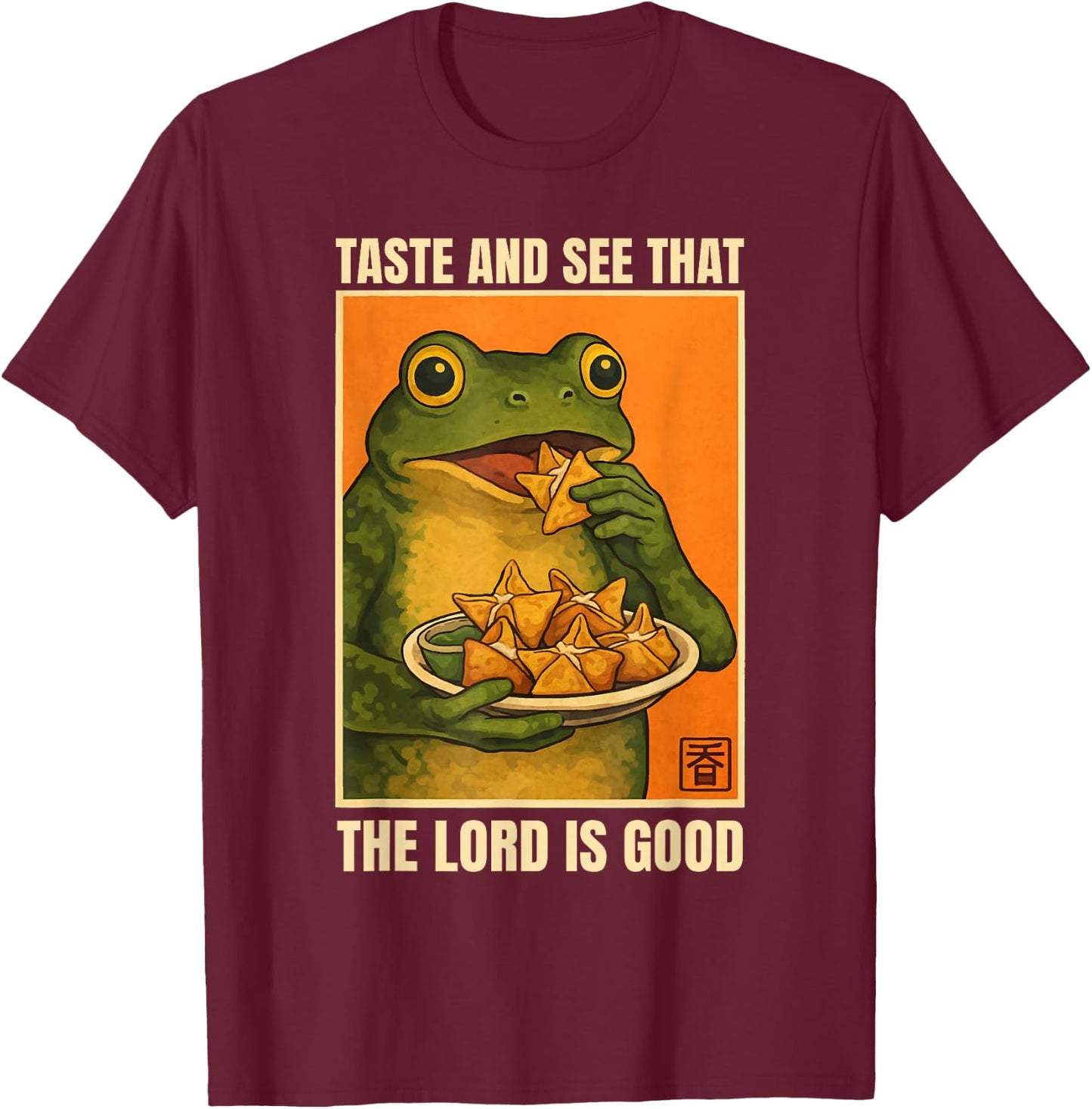 Funny Crab Rangoon Goon Lover T-Shirt - T-Shirt | Maroon