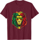 Lion juneteenth Shirt Women Dress Black History Freedom 1865 T-Shirt - T-Shirt | Maroon