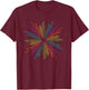 Soundwave Equalizer Music DJ Audio Wave Look Rainbow T-Shirt - T-Shirt | Maroon